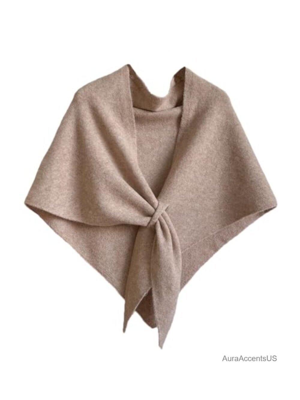 Women Knit Triangle Shawl Wrap Tie Up Pashmina Scarf Sweater Fall Winter